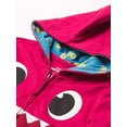 thumbnail image 3 of Pinkfong Girls Baby Zip Up Big Face Hoodie-Mommy Shark Pink Toddler Sizes 2t-5t, 3 of 4