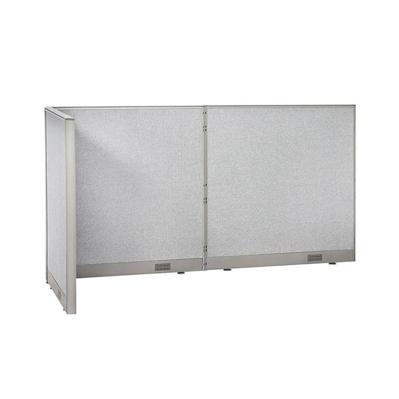 GOF L-Shaped Freestanding Office Partition, Privacy Screen, Room Divider (36"D x 96"W x 48"H)