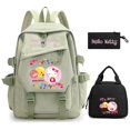 thumbnail image 1 of 3Pcs/set Hello Kitty Anime Backpack for Girl Boy Children Lunch Bags Student Teenager Bookbag Schoolbag Knapsack Women Rucksack, 1 of 5