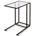 thumbnail image 3 of Costway Coffee Tray Side Sofa End Table Ottoman Couch Stand TV Lap Snack W/Glass Top New, 3 of 9