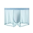 thumbnail image 5 of Men's Bamboo Viscose Boxer Briefs Pack No Open Fly Trunks Underwear(Color:Blue,Size:XXL), 5 of 5
