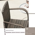 thumbnail image 6 of Vineego Wicker Outdoor Barstools - Set of 2, Brown, 6 of 7