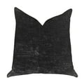 thumbnail image 1 of Plutus Onyx Caviar Velours Coussin en Noir - Double Face 22" x 22", 1 of 2