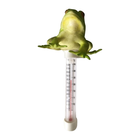 Floating Pool Thermometer With Frog Design - Easy-To-Read Water Temperature Gauge For Swimming Pools, Spas, Hot Tubs, Ponds, Aquariums