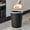 Black, variant on FAMTKT Trash Can Striped Waste Bin Home Office Kitchen Waste Bin Pressure Ring Wastepaper Basket Waste Bin Suitable for Home Kitchen Bathroom Garage