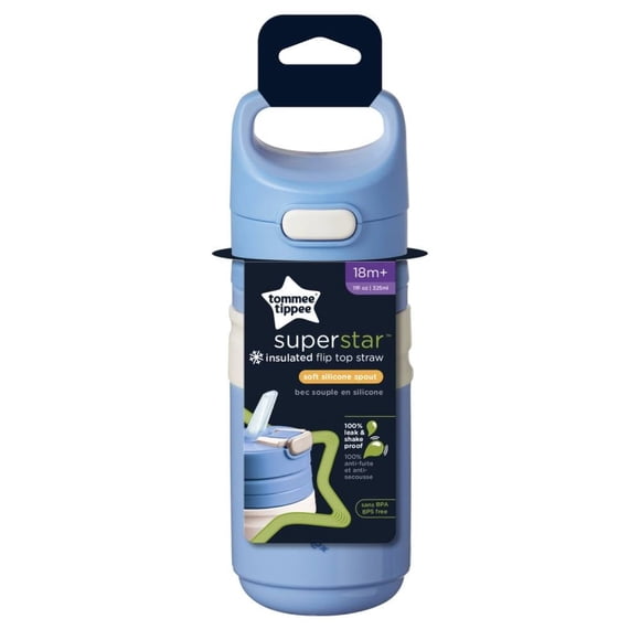 Vaso con Contrapeso Tommee Tippee On the Go 11oz, Azul