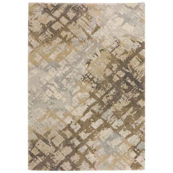 Dalyn Orleans Area Rug OR15 Or15 Silver Silver Crosshatch Faded 5' 1" x 7' 5" Rectangle