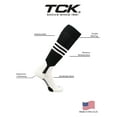 thumbnail image 3 of Baseball Stirrup Socks Pattern B (Black/White, Large) - Black/White,Large, 3 of 5