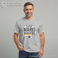 thumbnail image 2 of Men's Nintendo Super Mario Retro Rainbow Ring  Graphic Tee Athletic Heather 3X Large, 2 of 10