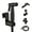 Matte Black, variant on Cobbe Handheld Sprayer Kit for Personal Hygiene and Cleaning Bidet Sprayer for Toilet with Hose Matte black