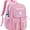 Pink, variant on Mesh Backpack for School Heavy Duty See Through Net Bookbag Semi-Transparent Net Back Pack for Beach, Swimming, Sports, Work, Travel