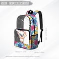 thumbnail image 6 of SEANATIVE Clear PVC Backpack for Kids Boys Girls Transparent Bookbag See Through School Daypack Middle High School Backpacks Rucksack Schoolbag, Colorful Koala Flower, 6 of 7