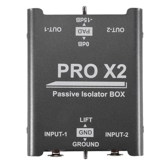 New 2-Way Audio Isolator, Audio Current Eliminator, XLR 6.5, Permalloy Isolator, Mixer Live Broadcast
