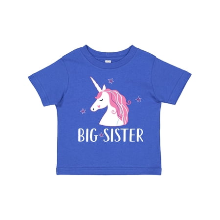 Inktastic Big Sister Unicorn Girls Toddler T-Shirt