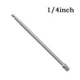 thumbnail image 2 of 200Mm Socket Adapter Hex Shank To 1/4 3/8 1/2 Extension Drill Bits Bar 6.35Mm, 2 of 9