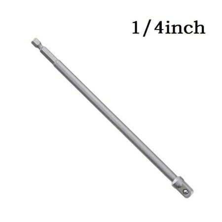 

200mm Impact Socket Adapter Hex Shank to 1/4 3/8 1/2 Extension Drill Bits Bar
