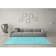 thumbnail image 3 of Ahgly Company Indoor Rectangle Oriental Light Blue Industrial Area Rugs, 2' x 4', 3 of 4