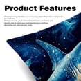 thumbnail image 2 of Starry Shark Velvet Bed Pillow Set with Unique Patterns in Sizes 16x16, 18x18, and 20x20 Inches - Includes 2 Chair Pillow Covers,Bed Pillow for Any Occasion, 2 of 6