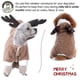 thumbnail image 4 of Disfraz de reno navideño para mascotas, pijamas de terciopelo coral suaves y cómodos para perros y gatos, monos con capucha de invierno cálidos para mascotas para fiestas navideñas (marrón), 4 of 7