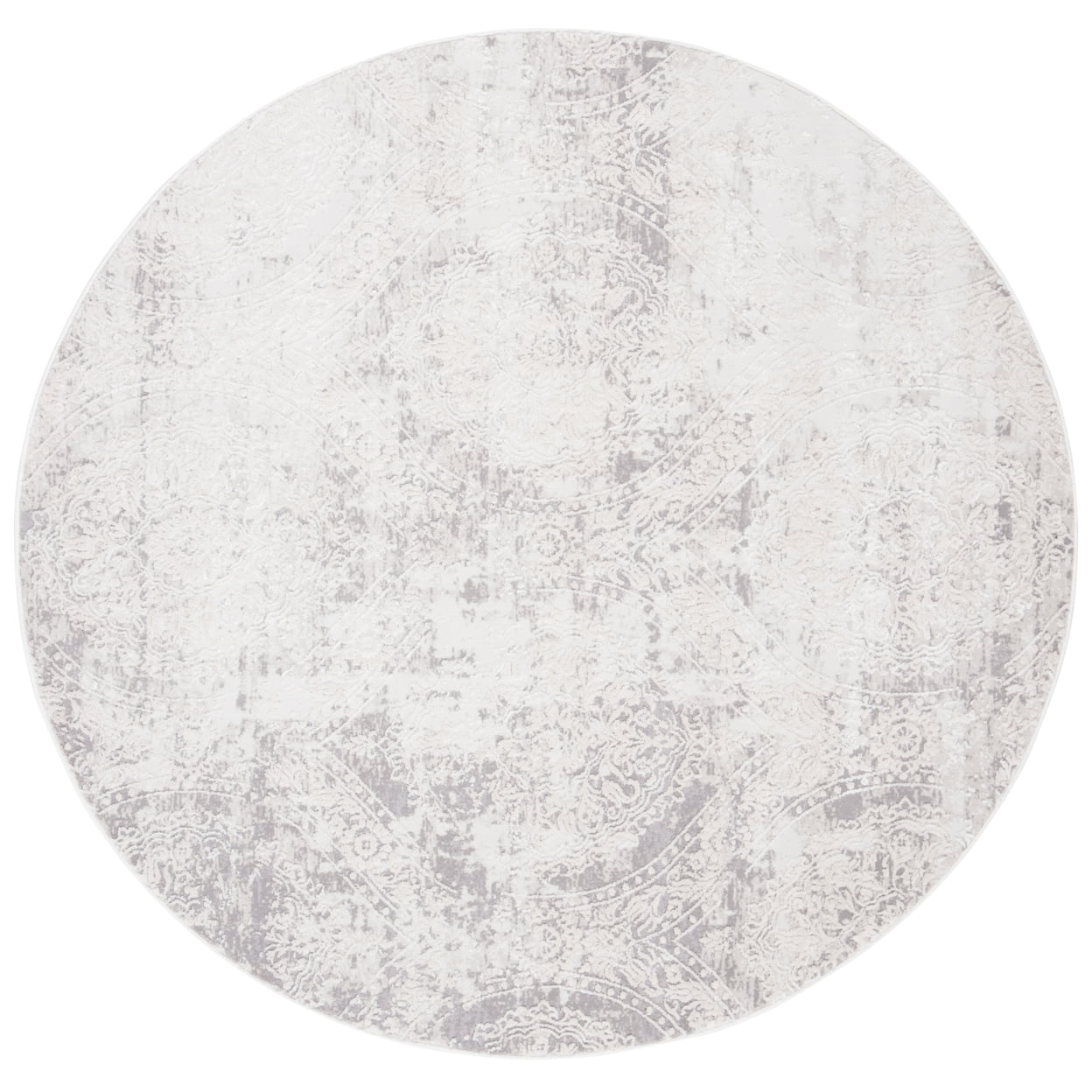 SAFAVIEH Princeton Collection PRN715G Grey / Beige Rug