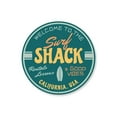thumbnail image 2 of Good Vibes Surf Shack Novelty Sign, Metal Wall Decor - 12" Round, 2 of 4