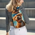 thumbnail image 5 of Rocae Blue Sky Cute Dog for Canvas College Laptop Backpack for Men Women-Small, 5 of 5