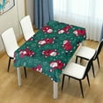 thumbnail image 6 of SKYSONIC 60”x90" Square Tablecloth with Cartoon Santa Claus Dancing Prints, Anti-Wrinkle and Smooth Table Cloth for Kitchen/Home Decoration, 6 of 7