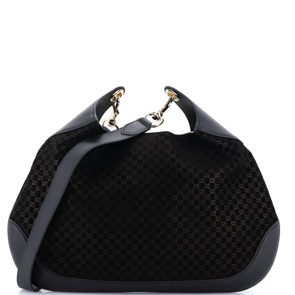 Pre-Owned B Shoulder Bag GG Suede Medium By Rebag