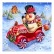 thumbnail image 1 of 5D bricolaje completo taladro diamante pintura muñeco de nieve coche punto de cruz bordado kits Tmvgtek Oficina Multiescena Multifunción, 1 of 9