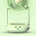 thumbnail image 2 of Ventilador Pequeño Plegable Montado en la Pared, Ventilador Eléctrico Pequeño Portátil de Escritorio para el Hogar, Ventilador Circulador de Aire Silencioso, Verde, 2 of 5