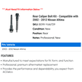 thumbnail image 2 of Rear Caliper Bolt Kit - Compatible with 2002 - 2012 Nissan Altima 2003 2004 2005 2006 2007 2008 2009 2010 2011, 2 of 2