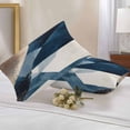 thumbnail image 2 of Lumbar Pillow Covers 20x12 Inch Set of 2, Navy Blue Brown Waterproof Outdoor Pillow Covers, Modern Geometric Abstract Art Decorative Cushion Pillowcases for Couch, Sofa, Bed, Garden, Patio, 2 of 9