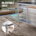 thumbnail image 4 of Kleensteel NSF 30x60 Stainless Steel Workbench with Adjustable Undershelf, Heavy-Duty Commercial Prep Table, 4 of 13