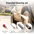 thumbnail image 5 of Fuebueo High Pressure Hose Nozzle, Jet Nozzle Power Washer for Garden Hose, Hydro Jet Car Wash Sprayer with 3 Tips, Heavy Duty Cleaning Tool, 17.6 Inch, 5 of 8