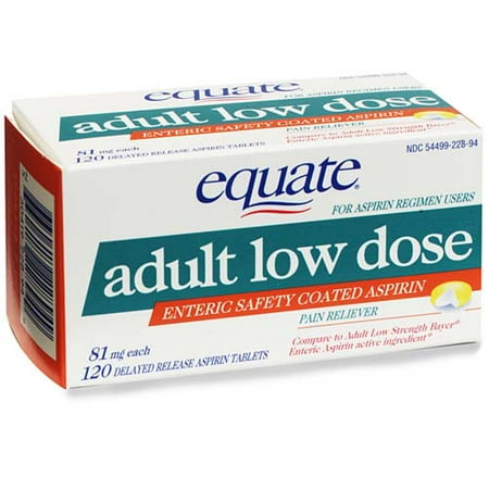 Equate Low Dose Aspirin 120-count