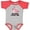 Baseball Heather and Red, variant on Inktastic My Mimi Loves Me Llama Girls Baby Bodysuit