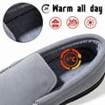 thumbnail image 5 of CHICVOMEY Men's Suede Moccasin Slippers with Faux Fur Lining - Indoor Outdoor Winter House Shoes Slip-On Slippers, 5 of 10