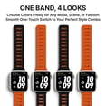 thumbnail image 3 of moogdieeo Luxury Designer Rugged Bands Compatible with Apple Watch Ultra 2 Band 49mm 46mm 45mm 44mm,Sport Soft Silicone Waterproof Strap for iWatch Ultra Series 10 9 8 7 6 5 4 SE Men Women, 3 of 22