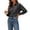 Black#25, variant on Cotton Gauze Button Down Shirt for Women Long Sleeve Work Blouses with Chest Pocket Solid Casual Beach Vacation Tops Beige L