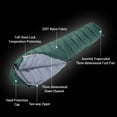 thumbnail image 2 of Mummy Sleeping Bag Winter Outdoor Backpacking Sleeping Bag for Camping, 2 of 7