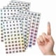 thumbnail image 1 of 1 to 300 Digit Reflective Stickers - 10 Sheets Laser Stickers - 600 Waterproof Sticker Labels - Oven Numbers for Sorting, Organizing, Filing, School S, 1 of 5