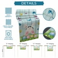 thumbnail image 6 of Easter Table Runner - 60 Inch Long Spring Easter Eggs Bunny Teal Wooden Grain Cotton and Linen Blended Dress Scarves Farmhouse Table Runner for Kitchen Dining, Coffee Table, 13" x 60", 6 of 8