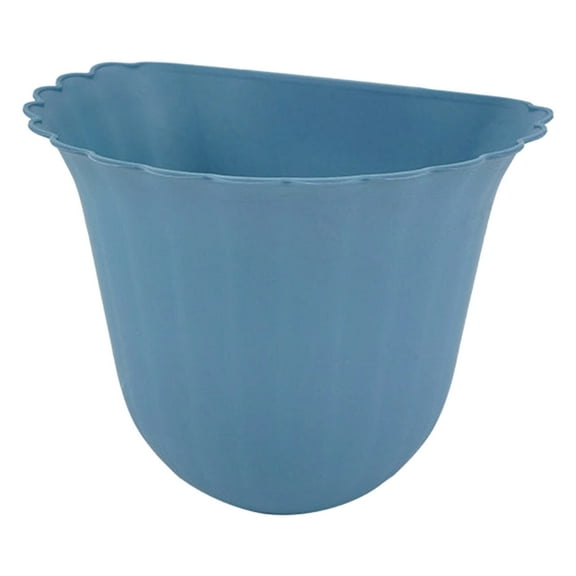 PHIGZNT Hanging Trash Can, 1.5 Gallon/5.5l Small Trash Can for Kitchen Cabinet Door or Under Sink, Bathroom Garbage Can, Food Waste Bin Blue One Size