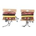 thumbnail image 2 of Ethnic Tribal Braided Bracelet, Durable Wide Application Fashionable Lightweight Multilayered Stackable Bracelet 2 Set  for Shopping, 2 of 8
