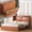 Brown, variant on Puremind Queen Size Murphy Bed with Mattress, Murphy Cube Cabinet Bed with USB Charging Station and Storage Drawer for Guest Room/Home/Office, Gray