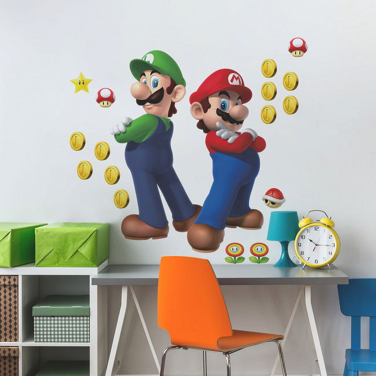 Sticker Mural en 3D avec Super Mario