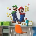 thumbnail image 3 of Super Mario Luigi And Mario Giant Peel & Stick Wall Decals, 3 of 7