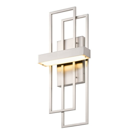 

LED Light Wall Sconce with Acrylic Shade for Home Bedroom Bathroom Decor Nickel