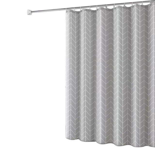 Cortina impermeable de 180x200cm para cuarto de baño, cortina para dormitorio (rejilla gris)