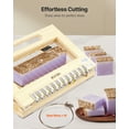 thumbnail image 5 of VEVOR Soap Cutter, Cut 1-12 Bars, Precisely and Accurately Cut 1 Inch Bars, Wood Frame With Steel Wire, with Extra Wires, Multi Handmade Soap Wire Cutter for Candles, DIY Making Cutting Tool, 5 of 9